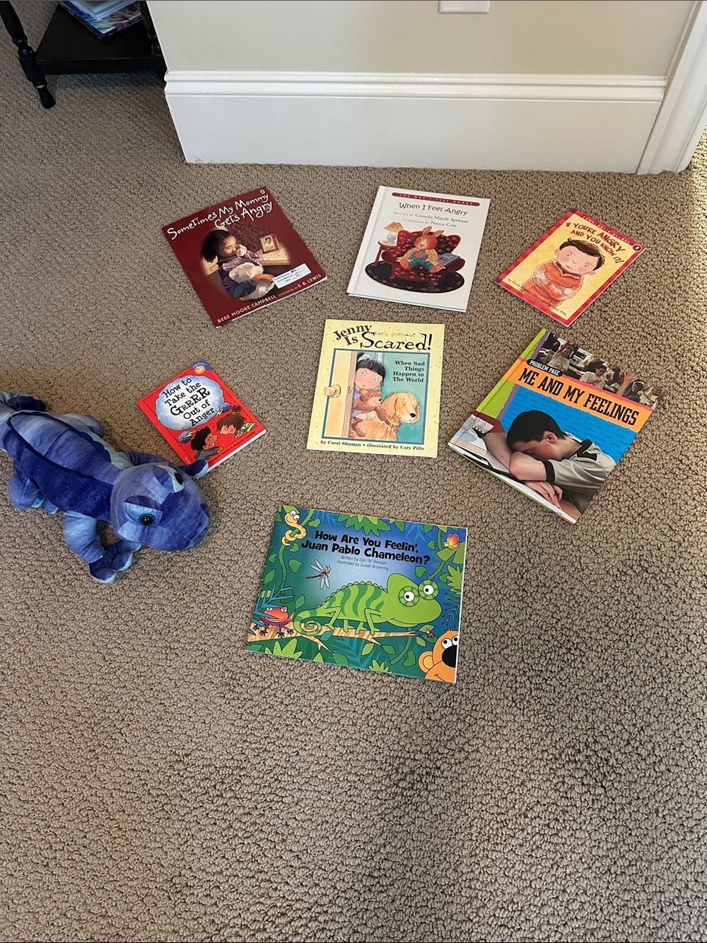 Feelings books bundle with stuffed animal